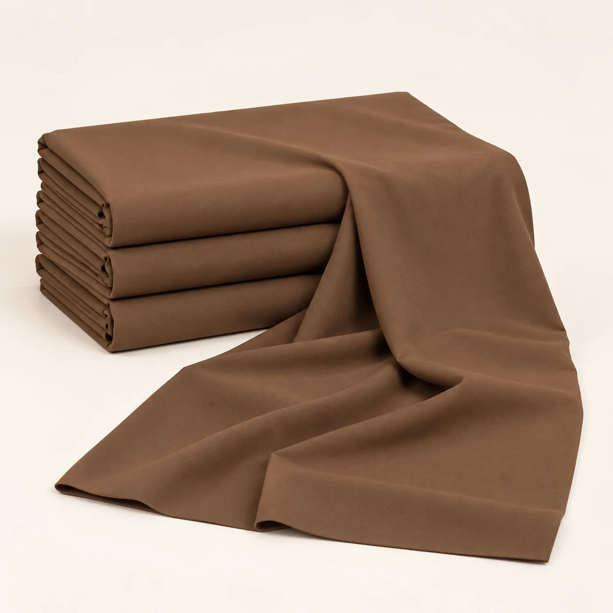 Men’s Winter Unstitched Fabric — Brown — studio fabric view