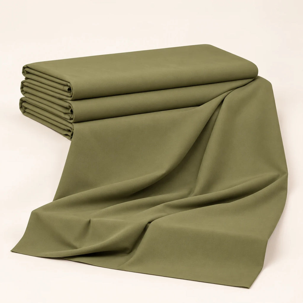 Men’s Winter Unstitched Fabric — Olive — studio fabric view